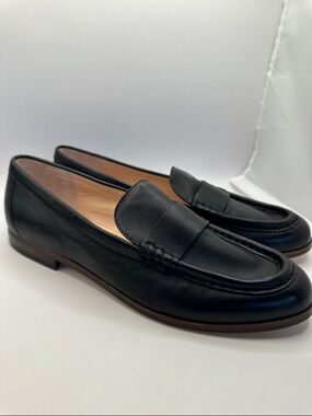 Classic Black Leather Women’s J. Crew Penny Loafers